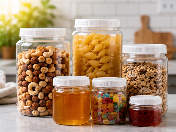 Пластиковые банки для продуктов