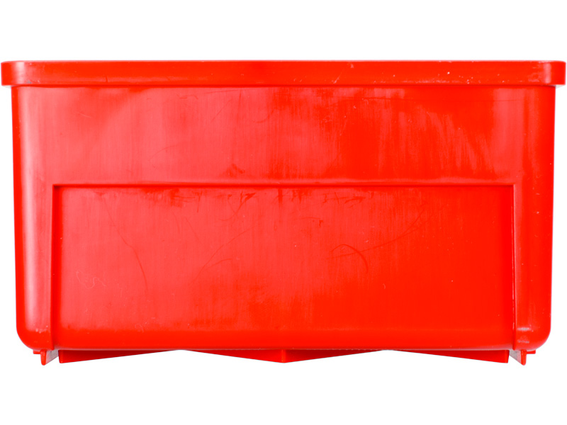 Ящик сплошной 400×185×100 мм, объем 7.4 л., арт.: 6003, красный, код: 10556